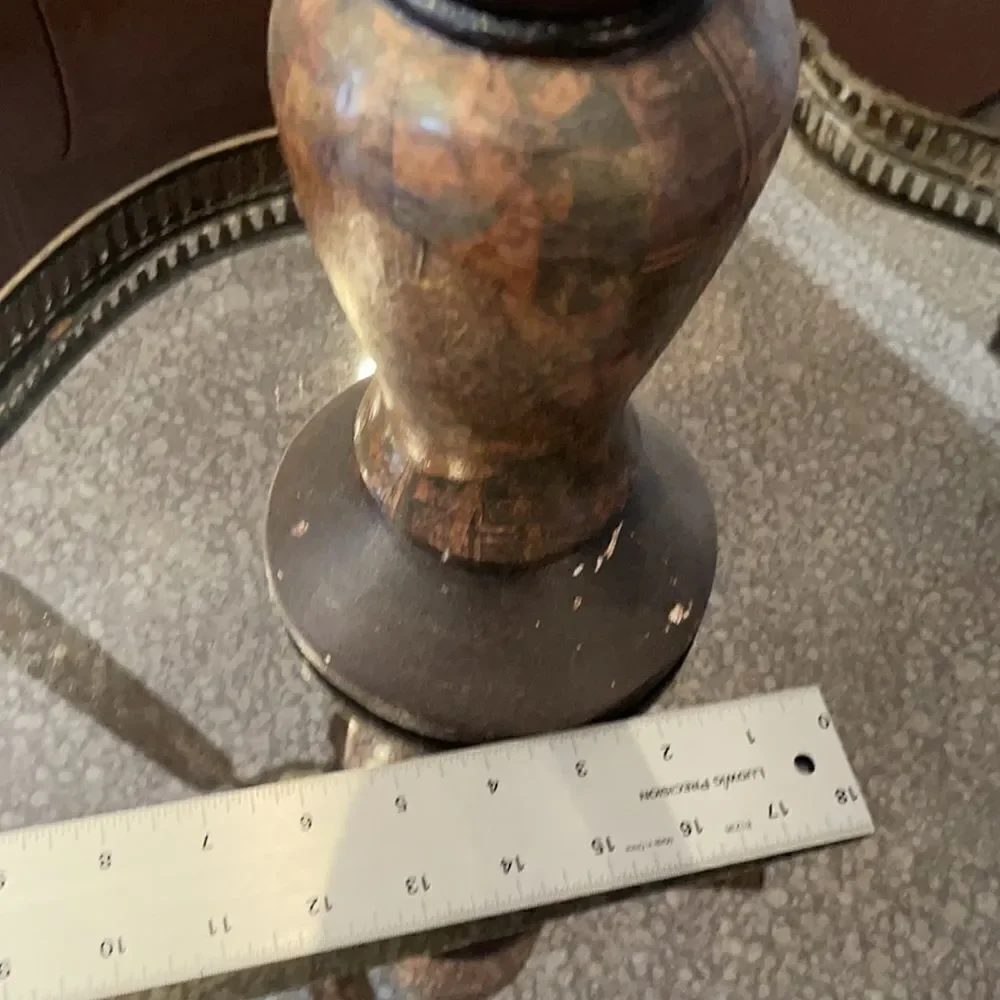 OLD WORLD Candle Holder with Candle!
